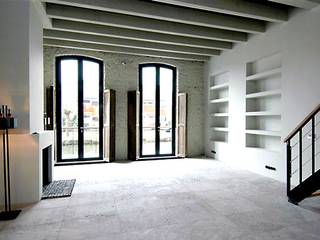 Loft in oude textielfabriek, Archivice Architektenburo Archivice Architektenburo Living room