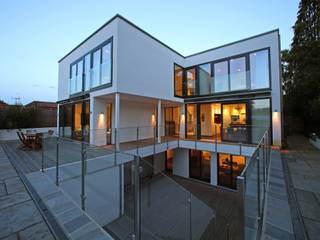 Radlett house, Tye Architects Tye Architects 모던스타일 발코니, 베란다 & 테라스