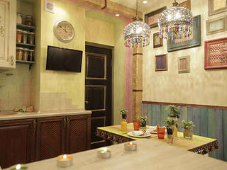 Кухня в стиле бохо-шик, Сделано со вкусом на ТНТ Сделано со вкусом на ТНТ KitchenLighting