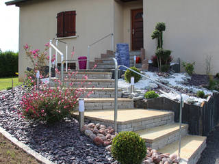 Rénovation escalier accès principal, ART PAYSAGE ART PAYSAGE Maisons modernes