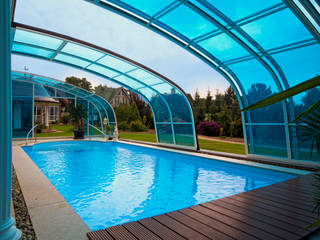 Exzell Überdachungen - ​Verlängern Sie Ihre Badesaison ganz ohne Heizkosten!, Pool + Wellness City GmbH Pool + Wellness City GmbH Hồ bơi phong cách kinh điển