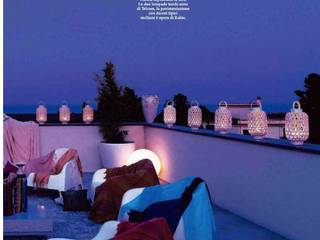 AD Luglio - Diego Dalla Palma Taormina, Mobilificio Marchese Mobilificio Marchese Mediterranean style balcony, porch & terrace