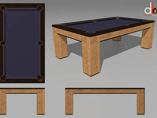 Custom 'Spartan' American Pool Table., Designer Billiards Designer Billiards