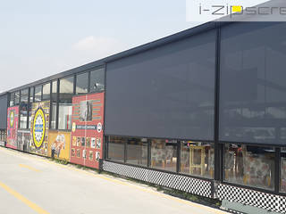 i-Zipscreen Motorlu Dış Cephe Perdesi, i-Zipscreen i-Zipscreen Commercial spaces