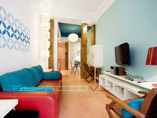 Apartamento Blue, Javier Zamorano Cruz Javier Zamorano Cruz Salas multimedia de estilo moderno