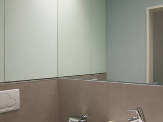 Winziges Gäste-WC, hansen innenarchitektur materialberatung hansen innenarchitektur materialberatung Phòng tắm phong cách hiện đại