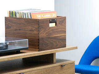 Dovetail Record Crate, Symbol Audio Symbol Audio 미니멀리스트 미디어 룸