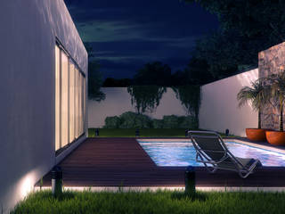 Pool Lights & Shades Studios Piletas modernas: Ideas, imágenes y decoración