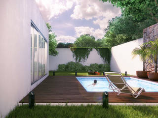 Pool Lights & Shades Studios Piletas modernas: Ideas, imágenes y decoración