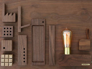 Wooden Acessory, TANT DESIGN_땅뜨디자인 TANT DESIGN_땅뜨디자인 Phòng khách phong cách kinh điển