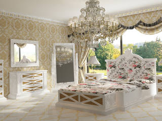 COUNTRY BEDROOM, Inan AYDOGAN /IA Interior Design Office Inan AYDOGAN /IA Interior Design Office Bedroom