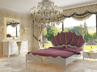 AVANGARDE BEDROOM, Inan AYDOGAN /IA Interior Design Office Inan AYDOGAN /IA Interior Design Office Classic style bedroom