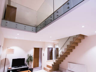 Modern ZigZag Staircase , Railing London Ltd Railing London Ltd 樓梯