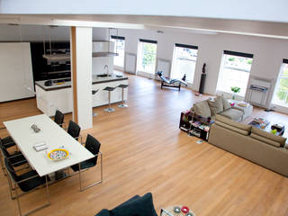Loft , Archstudio Architecten | Villa's en interieur Archstudio Architecten | Villa's en interieur Modern Living Room