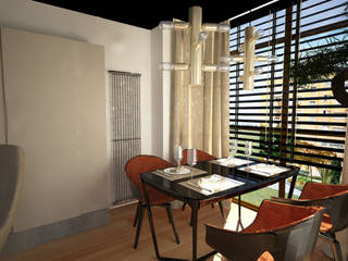 Salon para single, Disak Studio Disak Studio Modern dining room