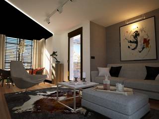 Salon para single, Disak Studio Disak Studio Modern Living Room