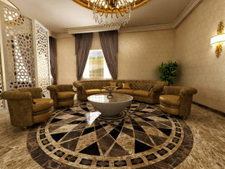 Villa Interior Design - reception room m. rezan özge özdemir Livings de estilo ecléctico