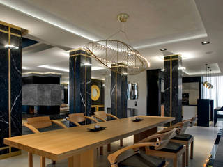 «Золотая резиденция в поселке Репино» 600м. кв., FullHouseDesign FullHouseDesign Minimalist dining room