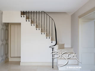 Rustic Barn Conversion Balustrade 4211, Bisca Staircases Bisca Staircases Klasyczny korytarz, przedpokój i schody