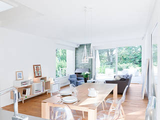 Maison Sainte Foy-Lès-Lyon, Tymeno Tymeno Minimalist dining room