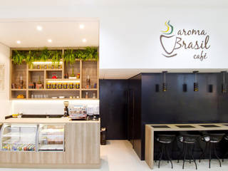 CAFÉ AROMA BRASIL, AF Arquitetura AF Arquitetura Commercial spaces