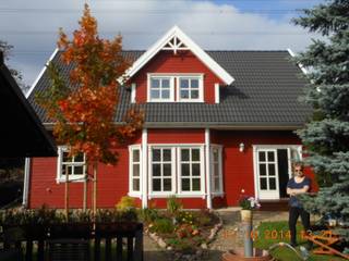 Norwegisches Holzhaus Typ Axel, Akost GmbH "Ihr Traumhaus aus Norwegen" Akost GmbH 'Ihr Traumhaus aus Norwegen' Casas escandinavas