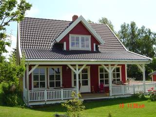 Norwegisches Holzhaus Typ Arne 100, Akost GmbH "Ihr Traumhaus aus Norwegen" Akost GmbH 'Ihr Traumhaus aus Norwegen' Scandinavian style houses