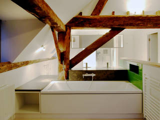 Pye Barn, Oxfordshire, David Nossiter Architects David Nossiter Architects Baños modernos