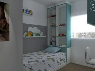 Quarto infantil, start.arch architettura start.arch architettura Modern nursery/kids room