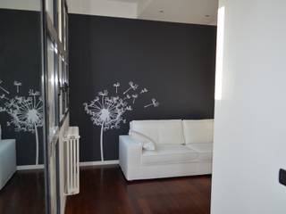 loft white & grey, BIANCOACOLORI BIANCOACOLORI 现代客厅設計點子、靈感 & 圖片