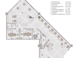 Салон красоты SOHO , ARCHIplus ARCHIplus