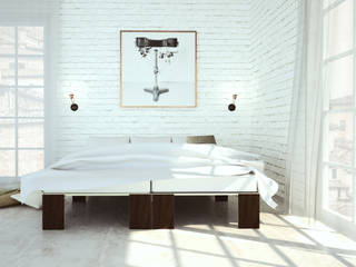 Modulmöbel, habes-architektur habes-architektur Minimalist bedroom Beds & headboards