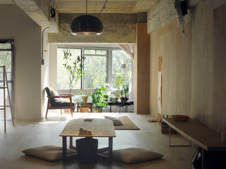 HANKURA office+house, HANKURA Design HANKURA Design Eclectic style living room