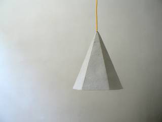 Crystals- the series of paper pulp lamps, Crea-re Studio Crea-re Studio 미니멀리스트 복도, 현관 & 계단