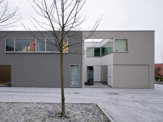 Modernes Wohnhaus im kubischen Stil, Osterwold°Schmidt EXP!ANDER Architekten Osterwold°Schmidt EXP!ANDER Architekten Casas modernas: Ideas, diseños y decoración