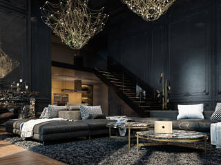 Paris apartment, Виталий Юров Виталий Юров Eclectic style living room