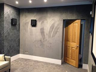 Bespoke fabric paneled walls, Designer Vision and Sound: Bespoke Cabinet Making Designer Vision and Sound: Bespoke Cabinet Making Modern walls & floors