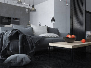 Уютный бетон для студента, Tatiana Shishkina Tatiana Shishkina Industrial style walls & floors