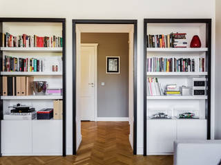 Small apartment in Warsaw, Mięta Morris Mięta Morris Moderne woonkamers