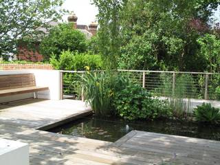 Traditional and Contemporary Mix, Cherry Mills Garden Design Cherry Mills Garden Design สวน