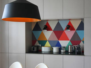 Dossier papier peint , Camille Hermand Architectures Camille Hermand Architectures Modern kitchen