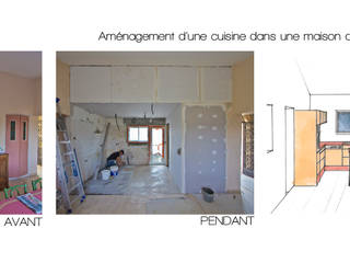 rénovation partielle d'une maison d'habitation et ses abords, Atelier RnB Atelier RnB Modern kitchen