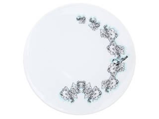 Assiette plate, motif Petit Feuillage, Jardin de Camille, blabla blabla Dapur Modern