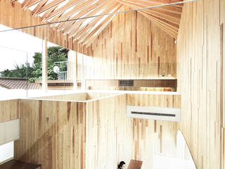 木の歯科 (Timber Dentistry), 平沼孝啓建築研究所 (Kohki Hiranuma Architect & Associates) 平沼孝啓建築研究所 (Kohki Hiranuma Architect & Associates) 商業空間