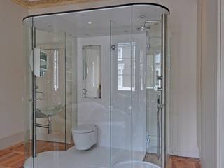 Glass Bathroom, Peter Bell Architects Peter Bell Architects Baños de estilo minimalista