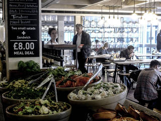 Barbican Foodhall, helen hughes design studio ltd helen hughes design studio ltd Espaces commerciaux