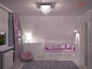 Dom z poddaszem, Axentim Axentim Minimalist nursery/kids room