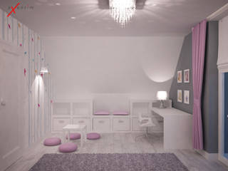 Dom z poddaszem, Axentim Axentim Minimalist nursery/kids room