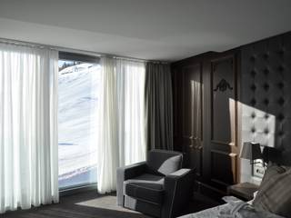 Hotel 4****. Wulfenia. Passo Pramollo, SMA S.p.a. SMA S.p.a. Modern style bedroom