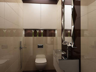 Коттедж в Юрлово, INTERIERIUM INTERIERIUM Modern style bathrooms